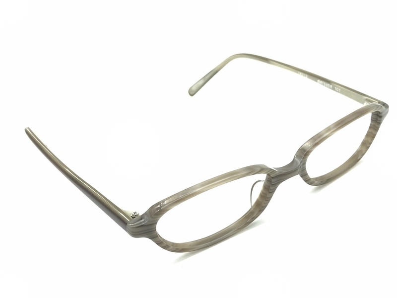 Matsuda 14313 Women’s Brown Stripe Oval Eyeglasses Frame Vintage 51-17-142 Japan