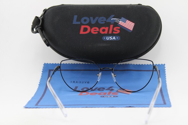 NEW BVLGARI BV 2241 2066 BLACK GUNMETAL CLEAR AUTHENTIC EYEGLASSES 53-17 gallery