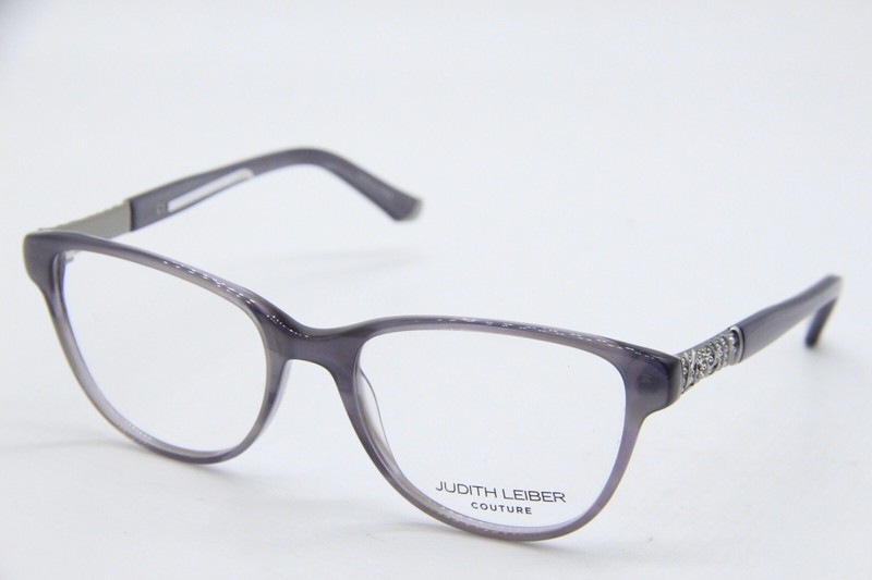 NEW JUDITH LEIBER COUTURE LUNAR SLATE SILVER GRAY AUTHENTIC EYEGLASSES 53-17
