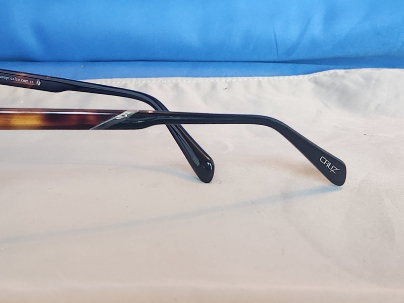 New Men's Cruz Eyeglass Frame Legacy Drive Black Plastic 54-18-145 gallery