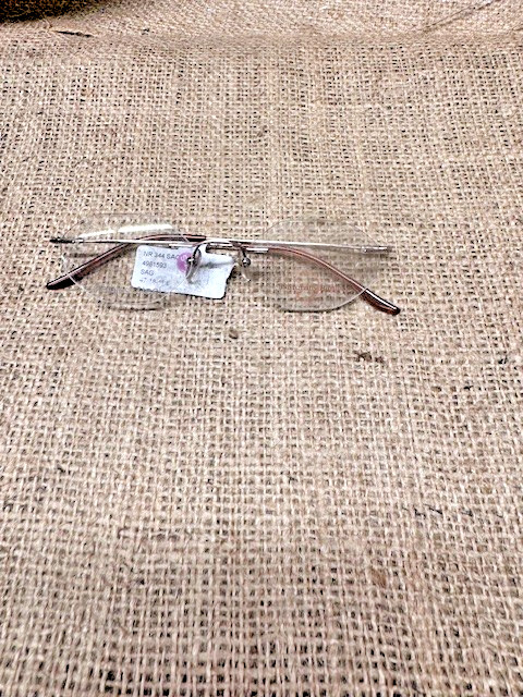 Naturally Rimless NR 344 Stainless Steel Eyeglasses Glasses-SAG 47-18-135-
