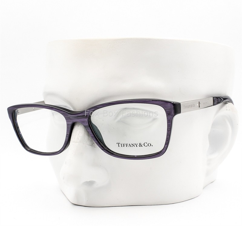 Tiffany Eyeglasses Glasses TF2072B 8148 Marbled Purple Silver 52-16-140 No Case