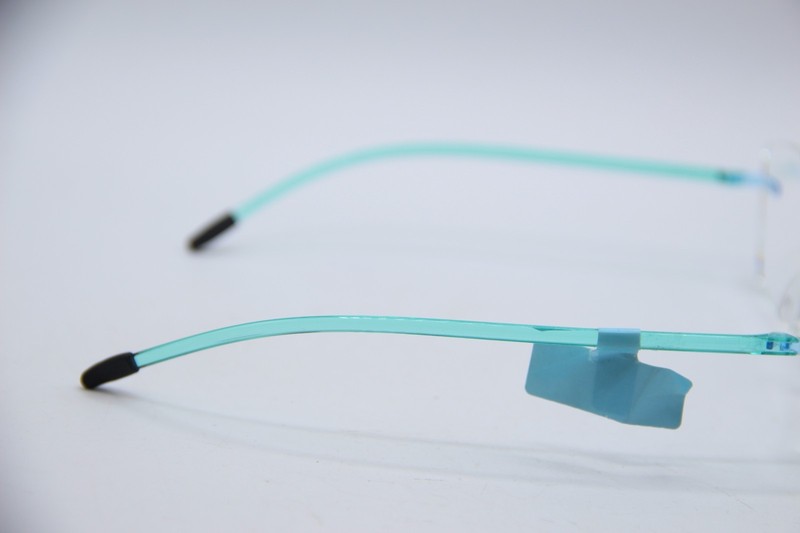 NEW 2.5 ITALEE CRYSTAL BLUE TEAL BLACK AUTHENTIC DESIGNER EYEGLASSES 55-16 gallery