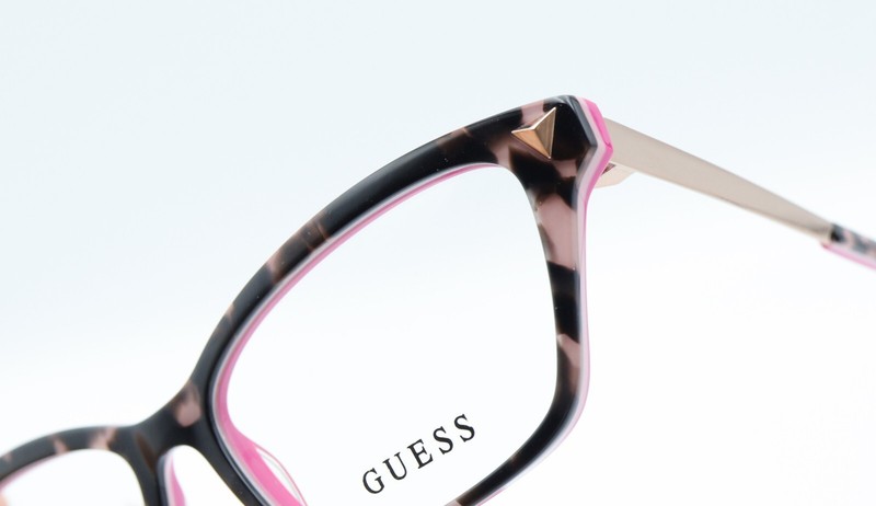 GUESS GU2797 074 Pink Tortoise/Rose Gold 52-15-140 Eyeglass Frames T57 gallery