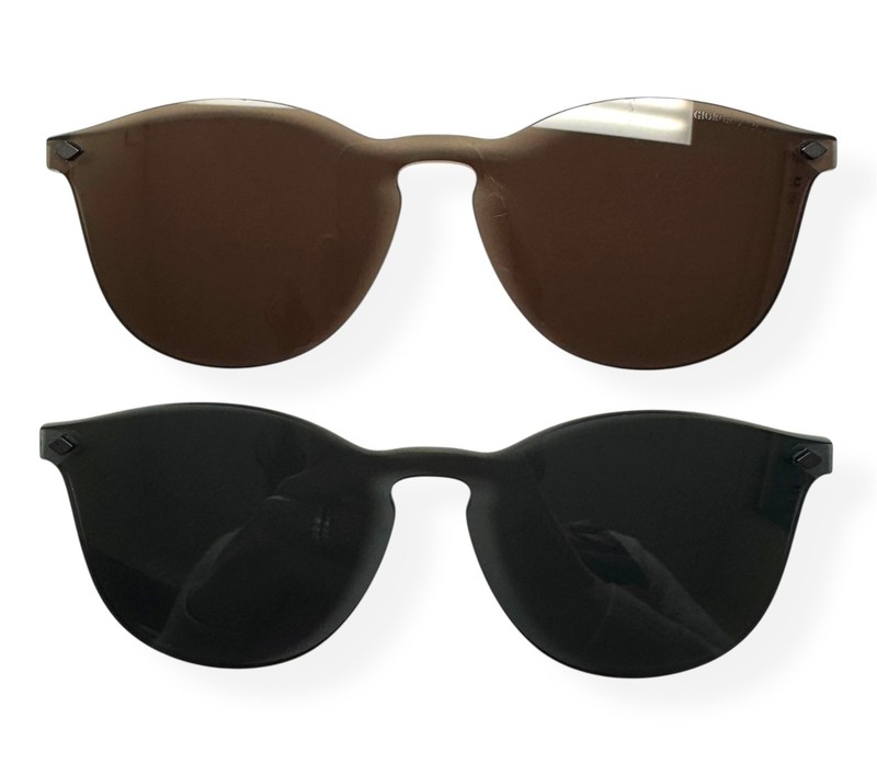Giorgio Armani Eyeglasses AR8159U Brown Havana Two Magnet Clip-On Lens with Case gallery