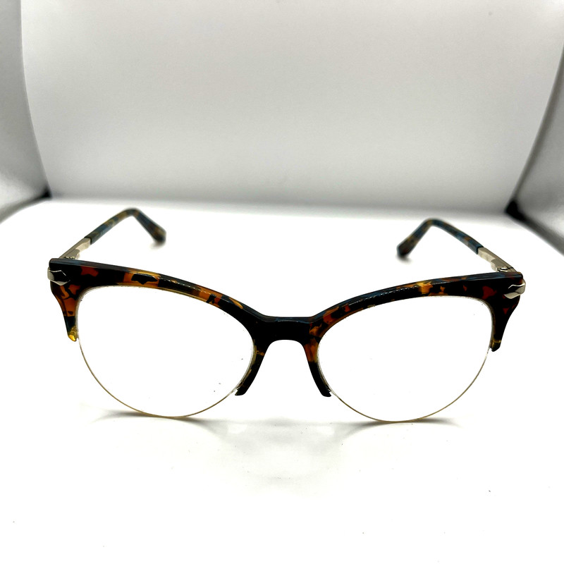 Kam Dhillon Eyeglasses 3088 Cross Fox Designer Frames Only Multicolor 52-15-135