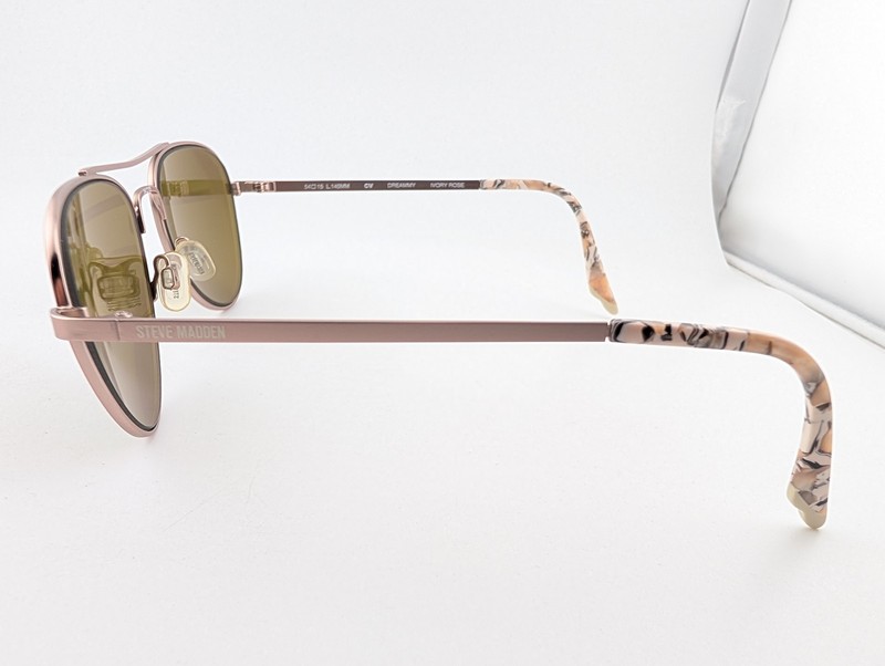 Steve Madden Eyeglasses, Frames Only, Dreammy, 54-15-145, Metal, Ivory Rose gallery