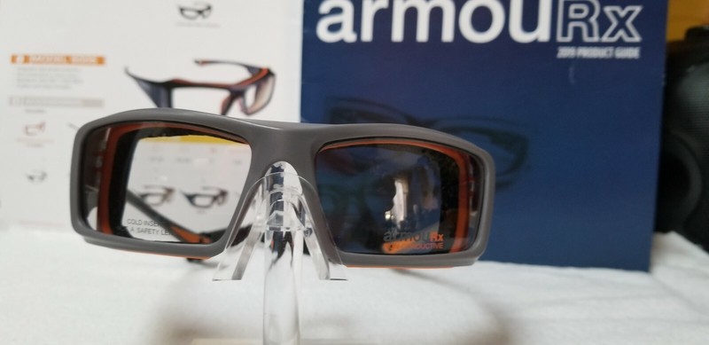 Armourx 6006 Safety Frame Color Grey with Demo Lenses (NEW) Ready for Rx