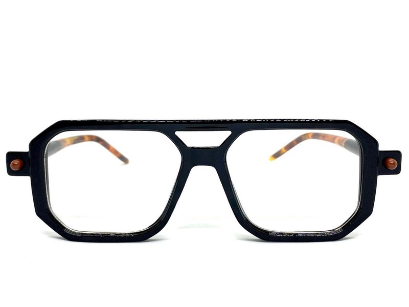 Classic Sophisticated Modern Rerto Clear Lens EYE GLASSES Black Optical Frame gallery