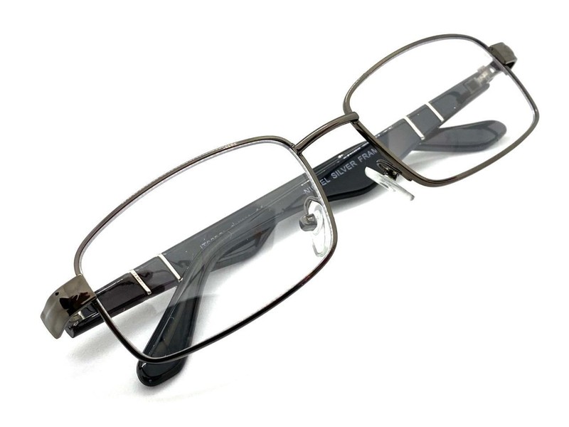 Classy Elegant Sophisticated Smart Modern Clear Lens EYE GLASSES Gunmetal Frame gallery