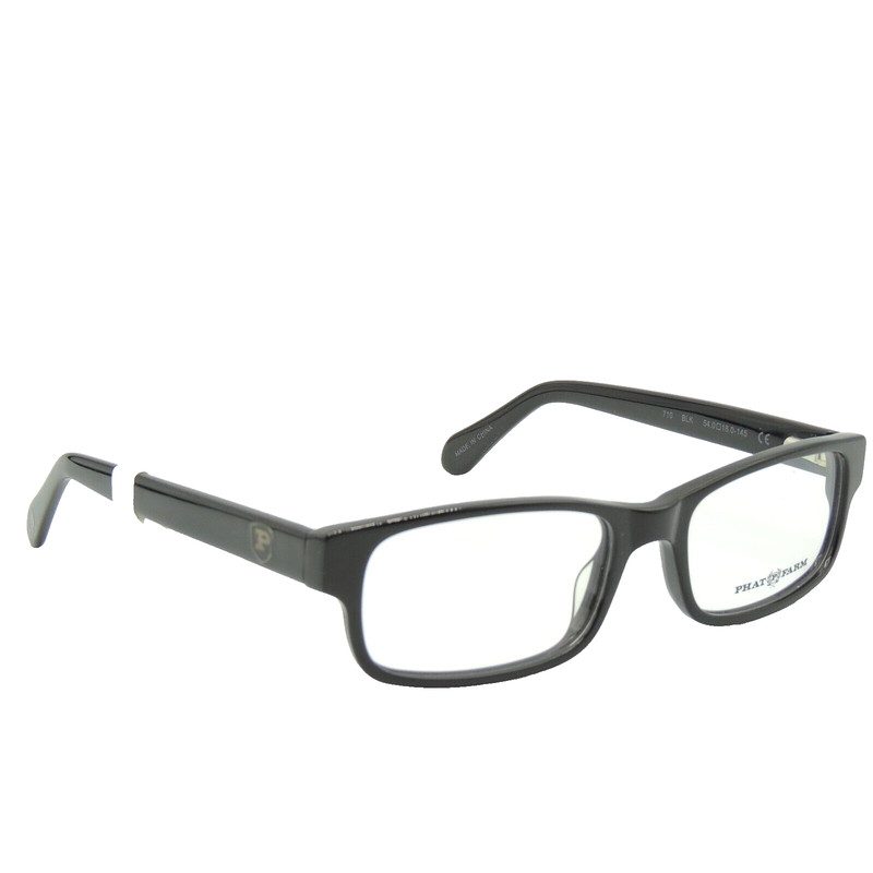 Phat Farm 710 Black Eyeglass Frame 54 18 140 gallery