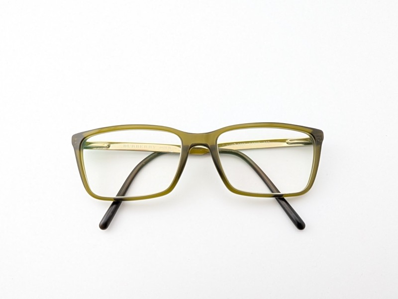 Burberry Eyeglasses Frames Only, B 2126 3360, 54-17-140, Green, Made in Italy