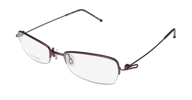 NEW ARISTAR 17261 EYEGLASS FRAME HALF-RIM WOMENS DESIGNER PURPLE 533 50-18-140