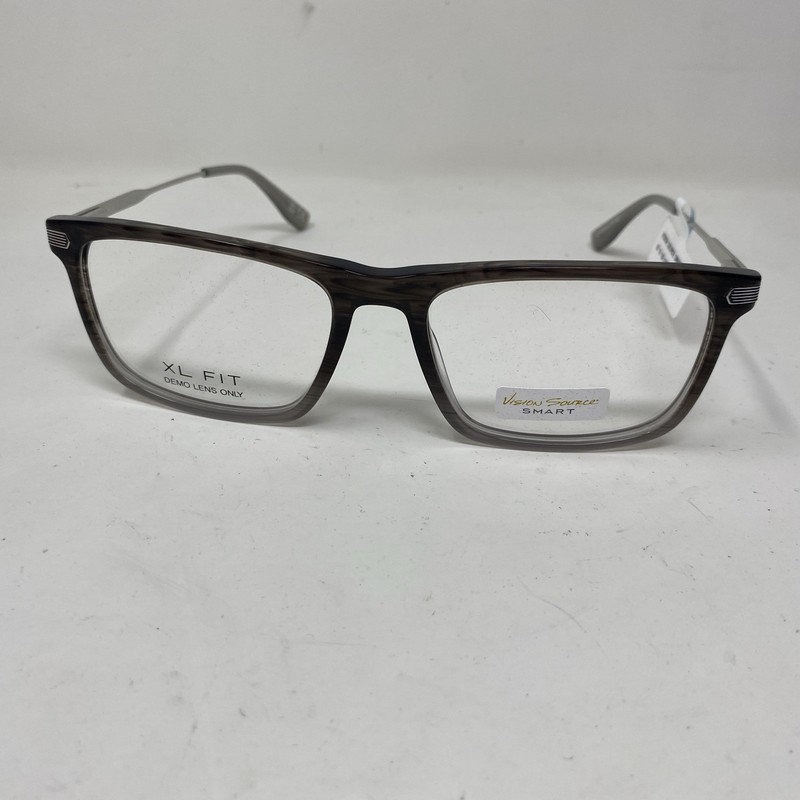 Vision Source HD 0625 PL-25991 Gray 62-19-155 XL FIT FLEX HINGE EYEGLASSES F808