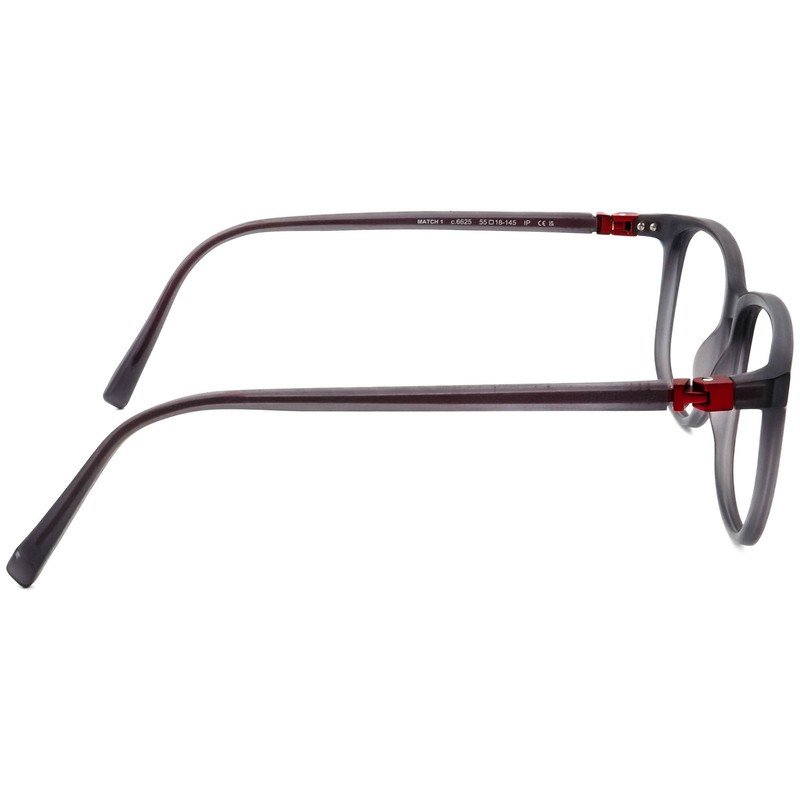 Prodesign Denmark Eyeglasses Match 1 c.6625 Matte Grey Square Frame 55[]18 145 gallery