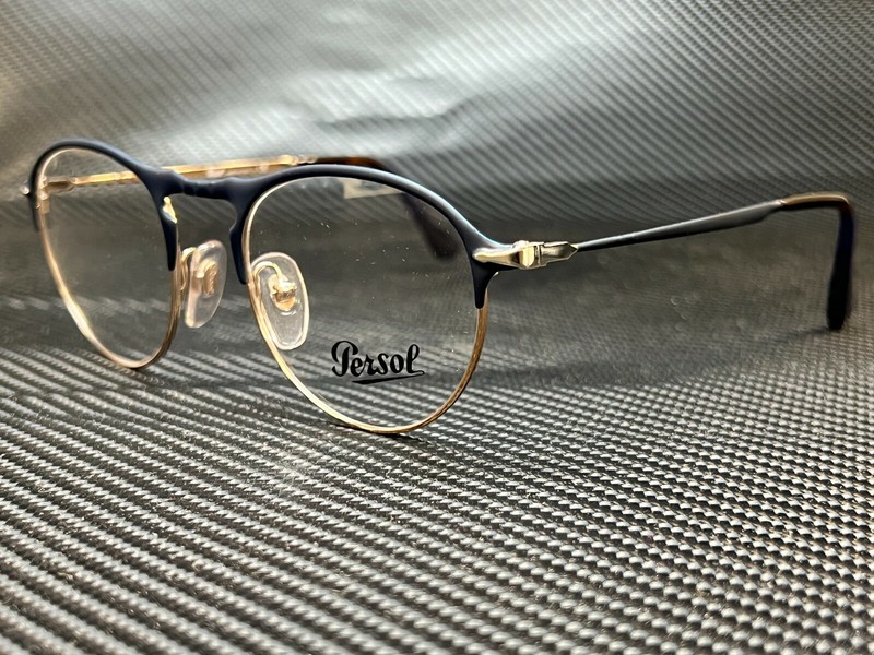PERSOL PO7092V 1073 Blue Bronze Square Men’s 48 mm Eyeglasses