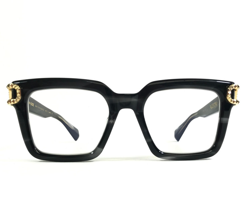Valentino Eyeglasses Frames V-SIDE VLX-131A BLK-GLD Black Gray Gold 51-20-145