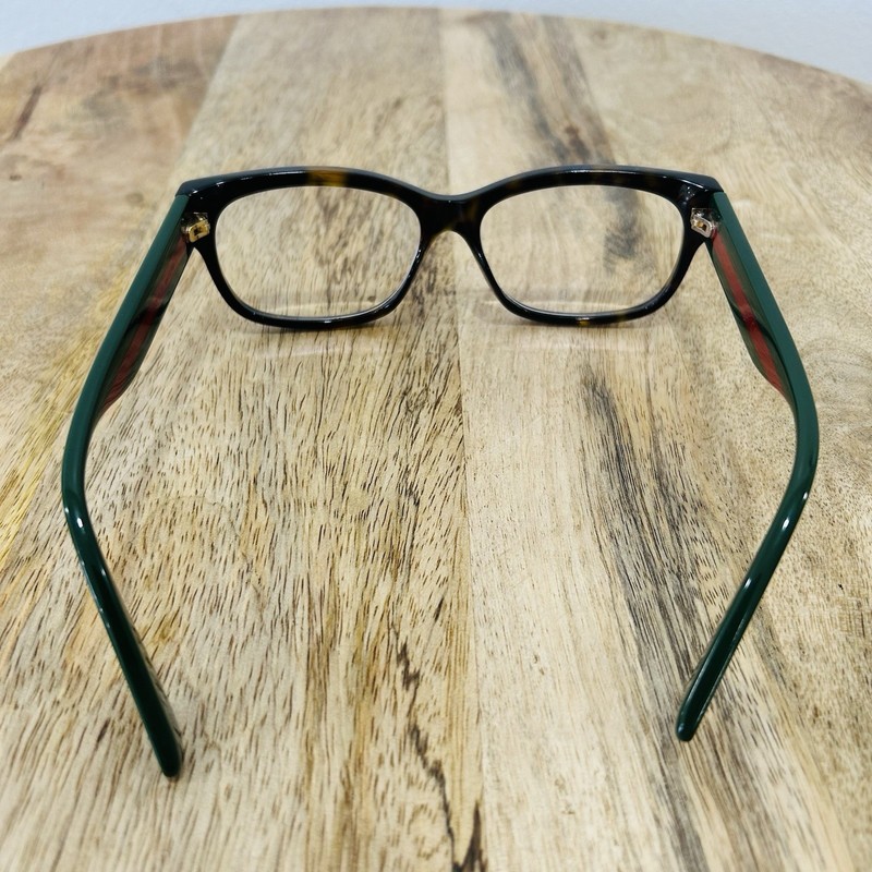 Gucci GG0278O 012 Eyeglasses 55 15 145 Havana Green Red Tortoise Shell Demo gallery