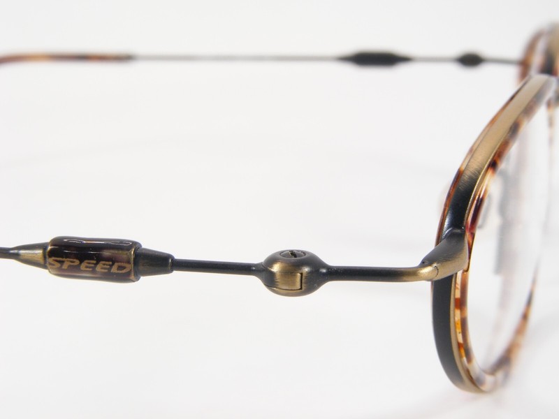 SPEED eyewear SP001 41 Demi Brown /Bronze UNIQUE RARE EYEGLASSES FRAME 49-19-135 gallery