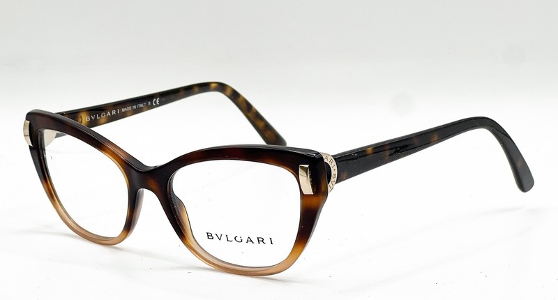 BVLGARI 4122 5362 HAVANA GRADIENT BROWN AUTHENTIC EYEGLASSES 52-17