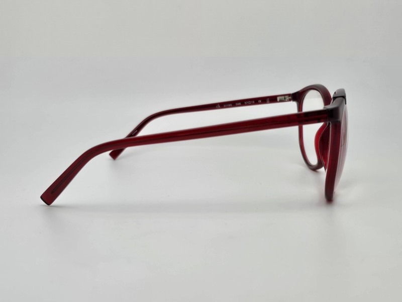 Calvin Klein CK3119S 046 Crystal Burgundy Red Eyeglasses Frame 57-15-135 gallery