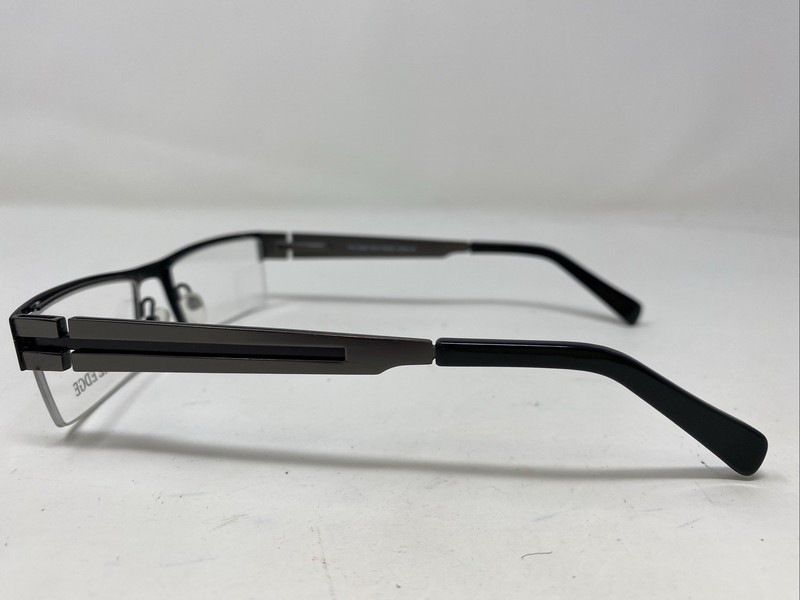 The Edge Eyewear TE72 Gunmetal/Black 53-19-140 Half Rim Eyeglasses Frame XR07 gallery