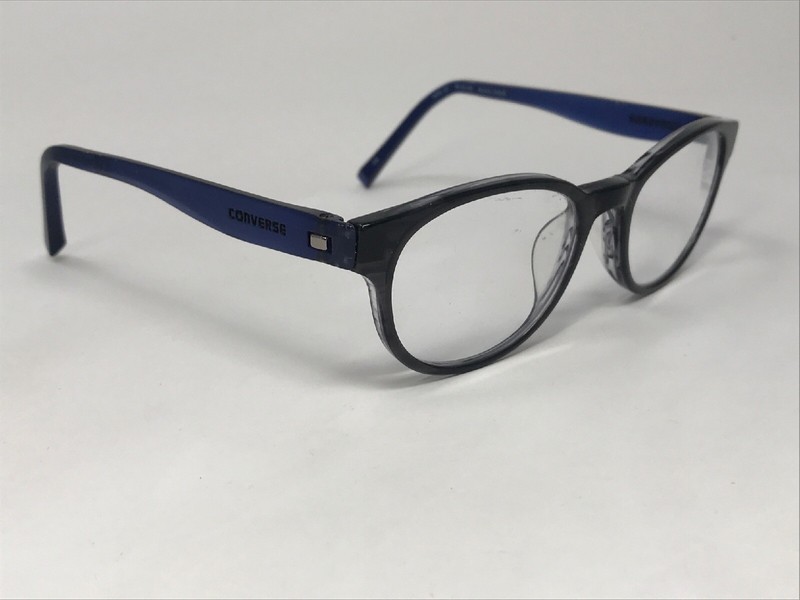 CONVERSE ALL STAR Eyeglasses Frame A046 48-18-140 Black Stripe Grey/Blue KS28 gallery