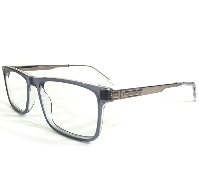 Robert Mitchel Eyeglasses Frames RMXL 20213 GRAY Blue Clear Silver 59-18-155