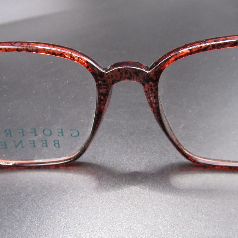 GEOFFREY BEENE GB-1048 Red Tortoise Eyeglass Frames 52-17-135 Full Rim Women's gallery