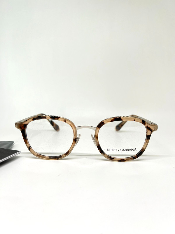 DOLCE & GABBANA DG 1296 3548 Unisex Eyeglasses 48-22-140 Havana 100% Authentic gallery