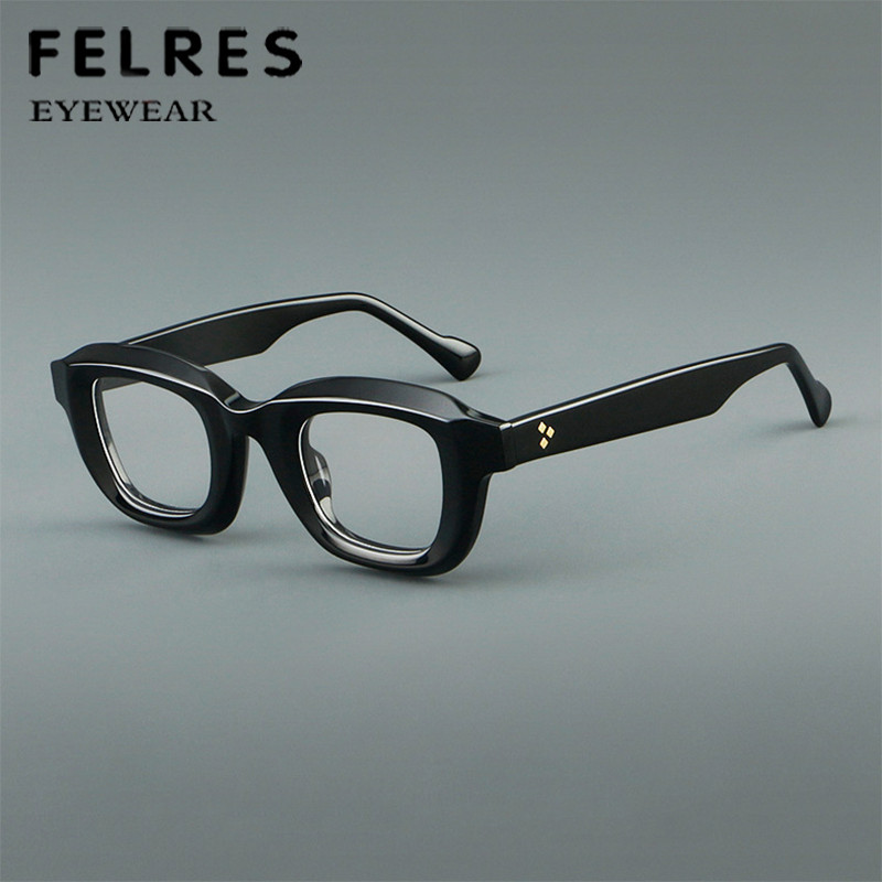 147mm Acetate Square Large Eyeglasses Women Fashion Clear Lens Glasses Frames