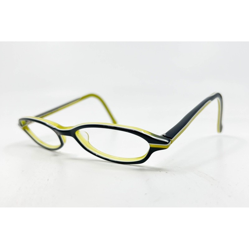 Prodesign Denmark Eyeglasses Women Black Yellow Cat Eye 4617 52-16-135
