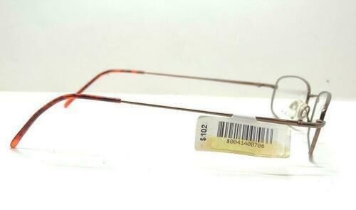 Tech Flex Titanium Mens Eyeglasses F1503 Brown with CASE Size 51-19-145 gallery