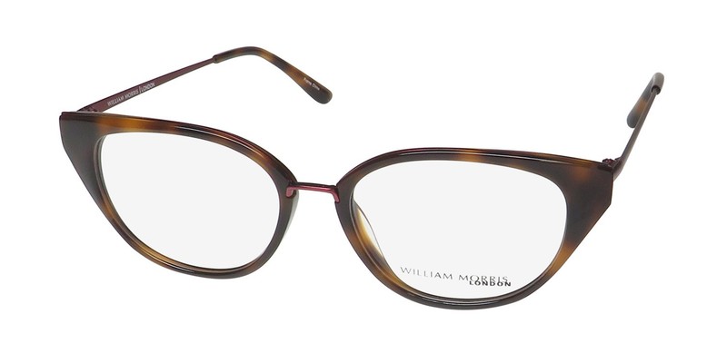 NEW WILLIAM MORRIS LONDON 50044 EYEGLASSES PLASTIC BROWN 51-17-140 WOMENS HVNA