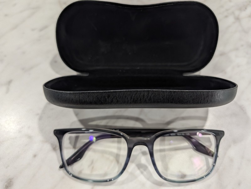 Ray-Ban Eyeglasses RB5421 8254 Glasses Crystal Gray Blue Gradient 55mm With Case