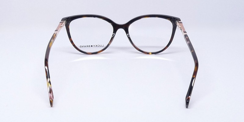 NEW LUCKY BRAND D225 EYEGLASS FRAME WOMENS CAT EYE BROWN BROWN PLASTIC FULL-RIM gallery