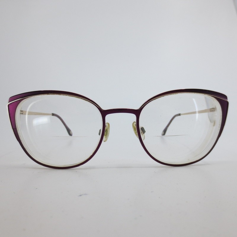 FYSH 3689 M207 Purple Gold Cat Eye Eyeglass Frames 51-19-140 Womens Glasses