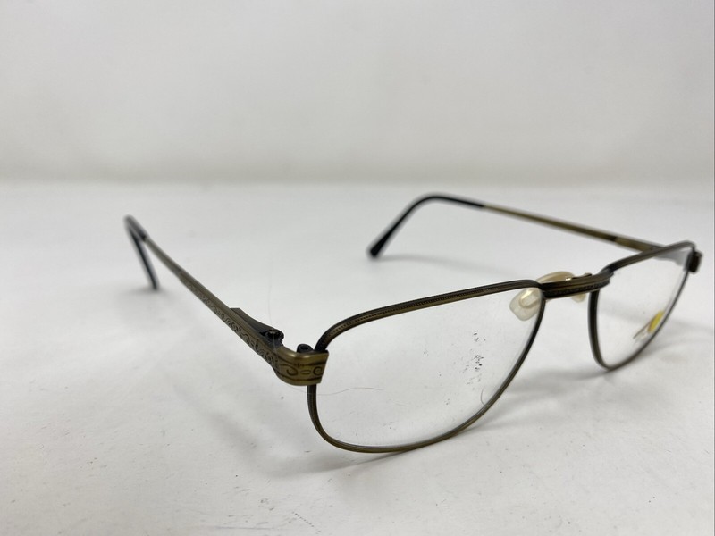 TURA Japan MOD.718 GLD 51-18-145 Antique Gold Full Rim Eyeglasses Frame &932 gallery
