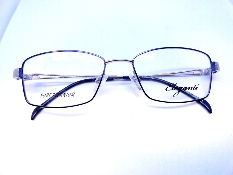 ELEGANTE ELT112 53/17 Blue Metal Women’s Eyeglass Frame 100% Authentic BRAND NEW