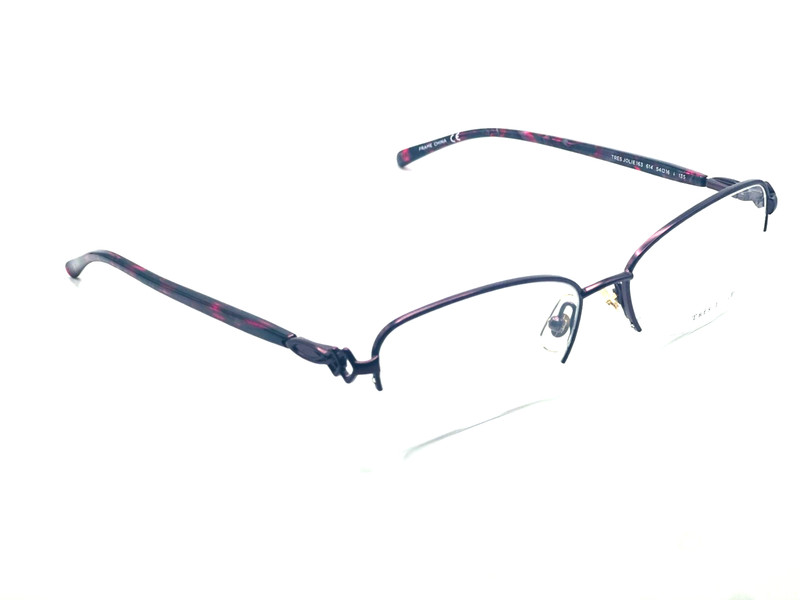 NEW AUTHENTIC TRES JOLIE 163 614 Burgundy Wine Women Eyeglasses 54mm 16 135 gallery