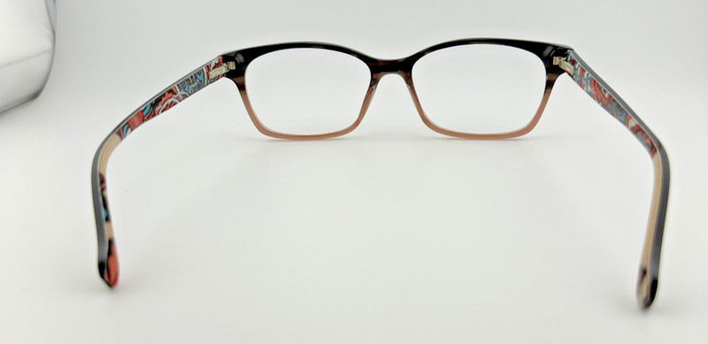 VERA BRADLEY ORIGINAL EYEGLASS GRACE DESERT FLORAL (DSF) BLACK W/ FLORAL 53-15 gallery