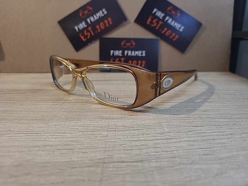 Christian Dior CD3151 OEU Vintage Clear Brown Dior Eyeglasses Frames 52-14-125