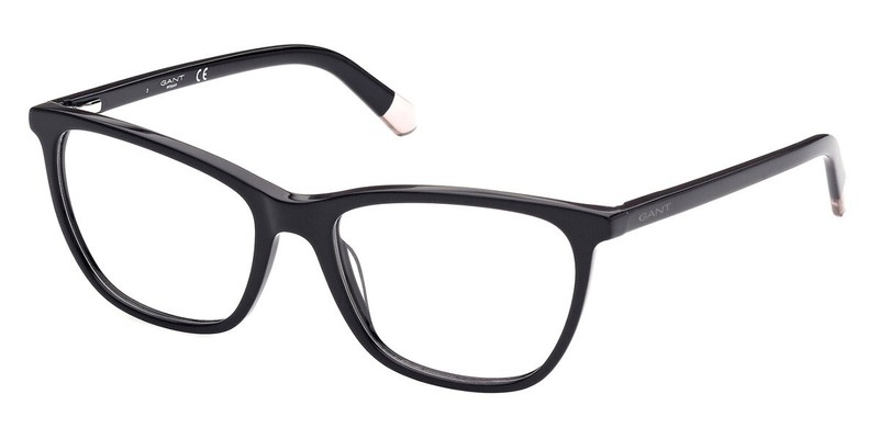 GANT GA4125 001 All Black Plastic Cat Eye Optical Eyeglasses Frame 54-17-140 001