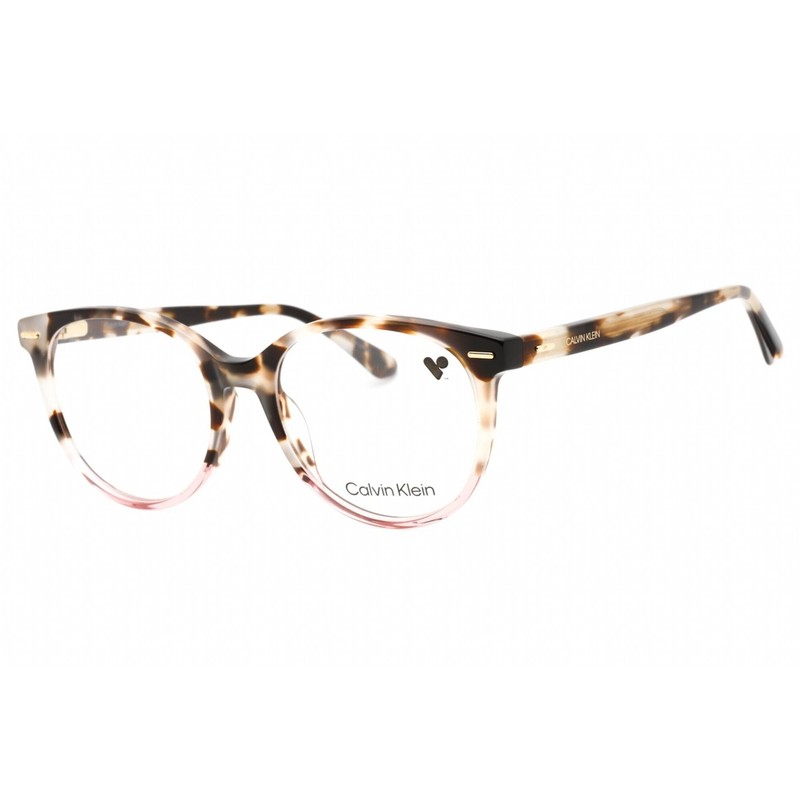 Calvin Klein Women’s Eyeglasses Ivory Tortoise Full Rim Round Frame CK21710 111