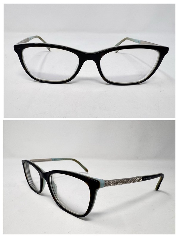Tiffany & Co TF2150-B 8193/4 Eyeglass Frames 52-17-140 Black Turquoise Italy