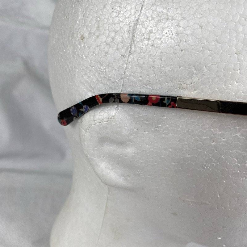 Kate Spade Angelisa 807 Eyeglass Frames Black Gold Flowers 53-15-135 gallery