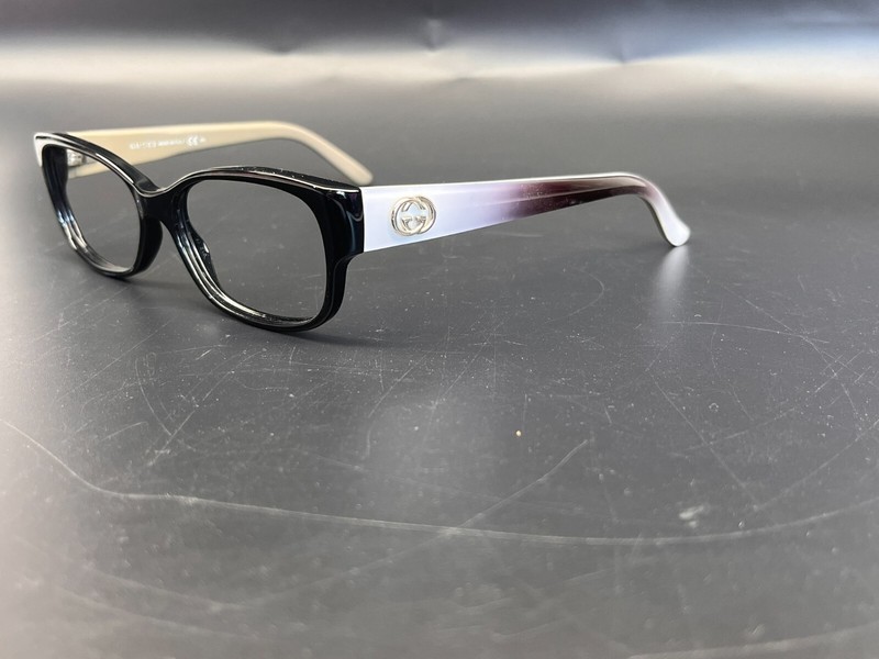 Gucci Eyeglasses Frame GG 3569 L4E Black White Burgundy Fade Italy FRAME ONLY gallery