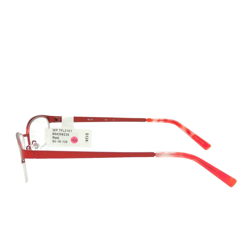 TI Flex 2101 615 Red Women's Eyeglass Frame 50 18 135 gallery