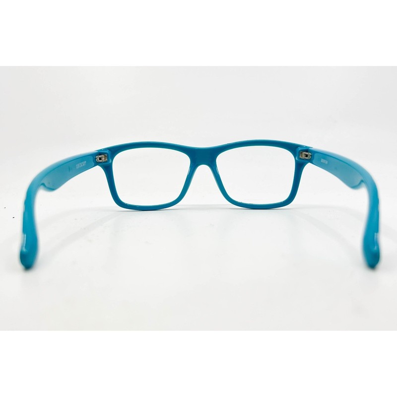 Zenni Optical 2035124 Teal Polka Dot Eyeglass Frames Square Wayfarer Style gallery