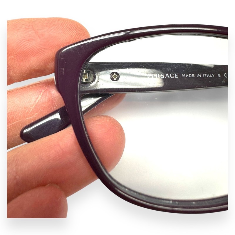 Versace VE 3189-B 5066 Eyeglasses Glasses Dark Violet Purple Crystals 54mm gallery